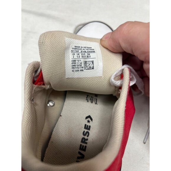 Converse CTAS Street Slip-On Youth Size 2 A01700F Red  Casual Shoes School - Picture 10 of 13